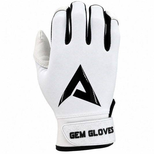 Gem Glove x Anarchy Opalite Batting Glove - White/Black