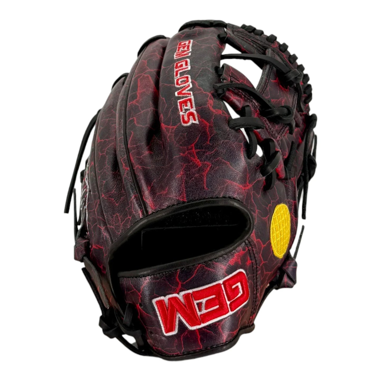 Gem Gloves Baseball Fielding Glove - GEM104 Shadow Realm – Product View | Smash It Sports | leather, kip, pro