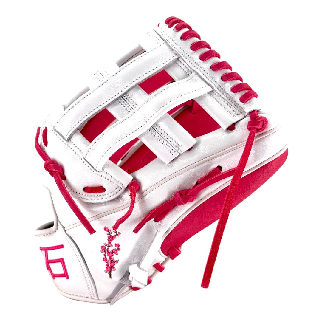 Gem Gloves Softball Fielding Glove - GEM101 Cherry Blossom – Product View | Smash It Sports | leather, kip, pro