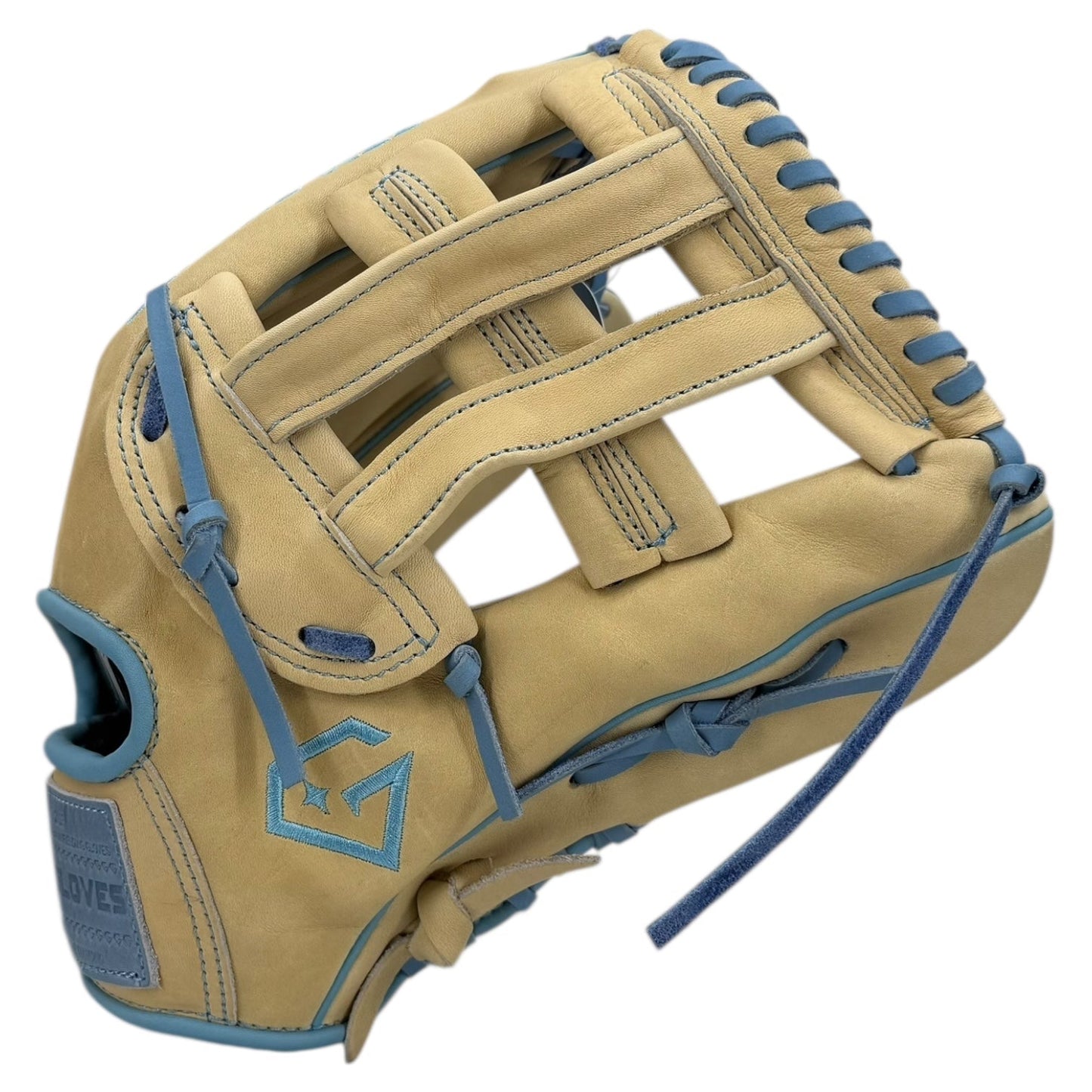 Gem Gloves Game-Ready Softball Fielding Glove - GEM091 Sandy Shore – Product View | Smash It Sports | leather, steerhide, pro