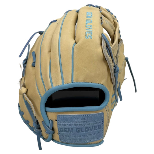 Gem Gloves Game-Ready Softball Fielding Glove - GEM091 Sandy Shore – Product View | Smash It Sports | leather, steerhide, pro