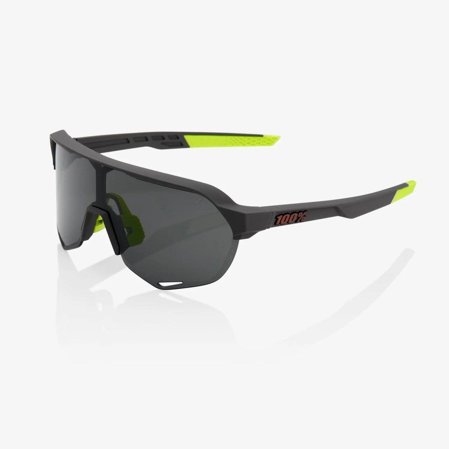 100 Percent Sunglasses - S2 - Soft Tact Cool Grey - Smoke Lens - Smash It Sports