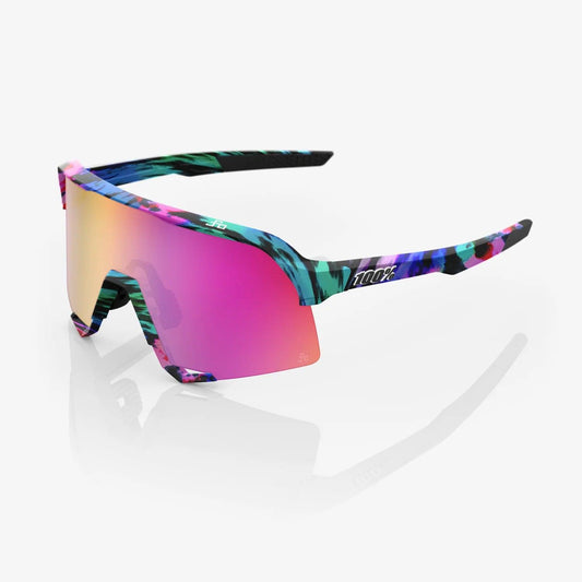 100% S3 - Peter Sagan LE Soft Tact Tie Dye Purple Multilayer Mirror Lens - Smash It Sports