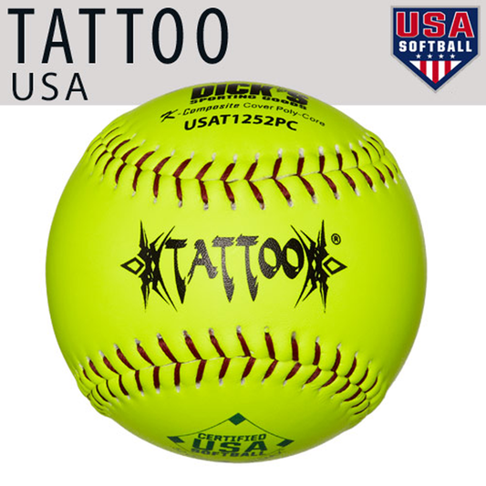 AD Starr Tattoo 52/300 USA/ASA 12" Slowpitch Softballs - USAT1252PC
