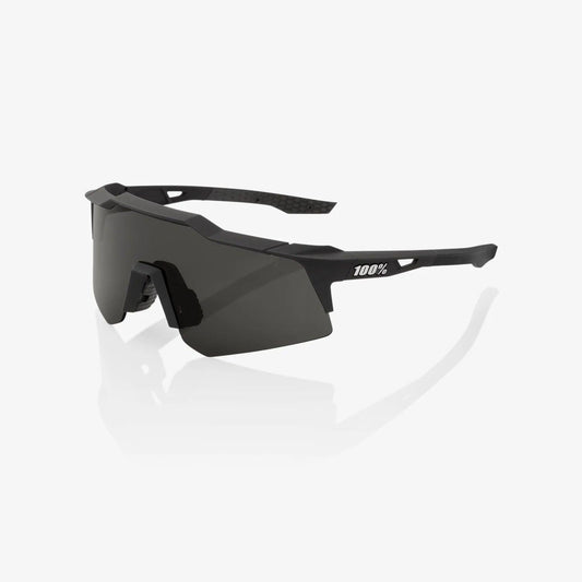 100 Percent Sunglasses - SPEEDCRAFT XS - Soft Tact Black - Smoke Lens - Smash It Sports