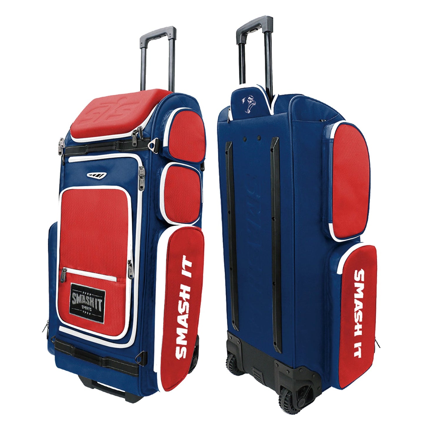 2025 Smash Ops Guerrilla V4 Roller Bag - Red/Navy