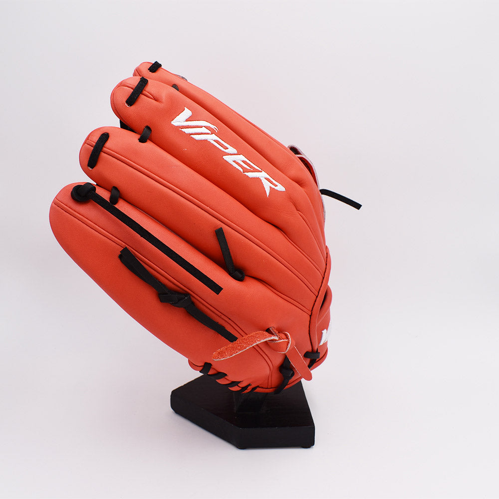 Viper Japanese Kip Leather Slowpitch Softball Fielding Glove - Red