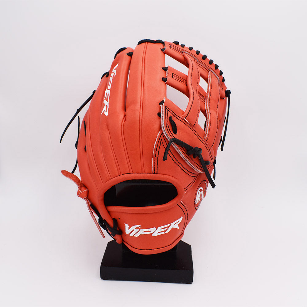 Viper Japanese Kip Leather Slowpitch Softball Fielding Glove - Red