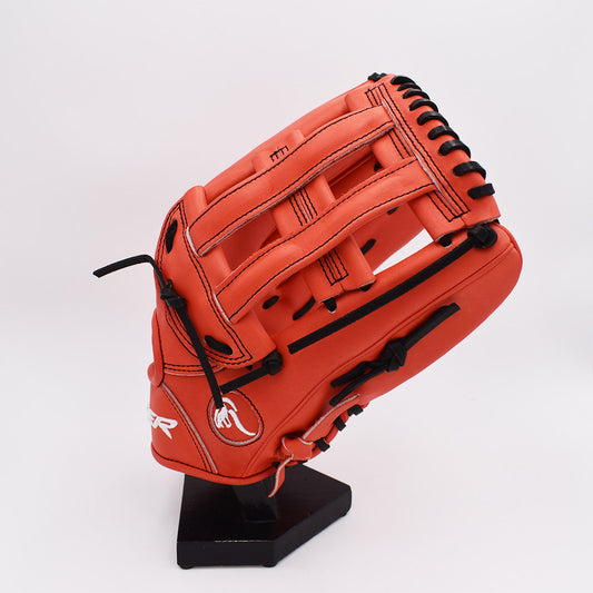 Viper Japanese Kip Leather Slowpitch Softball Fielding Glove All Red/White