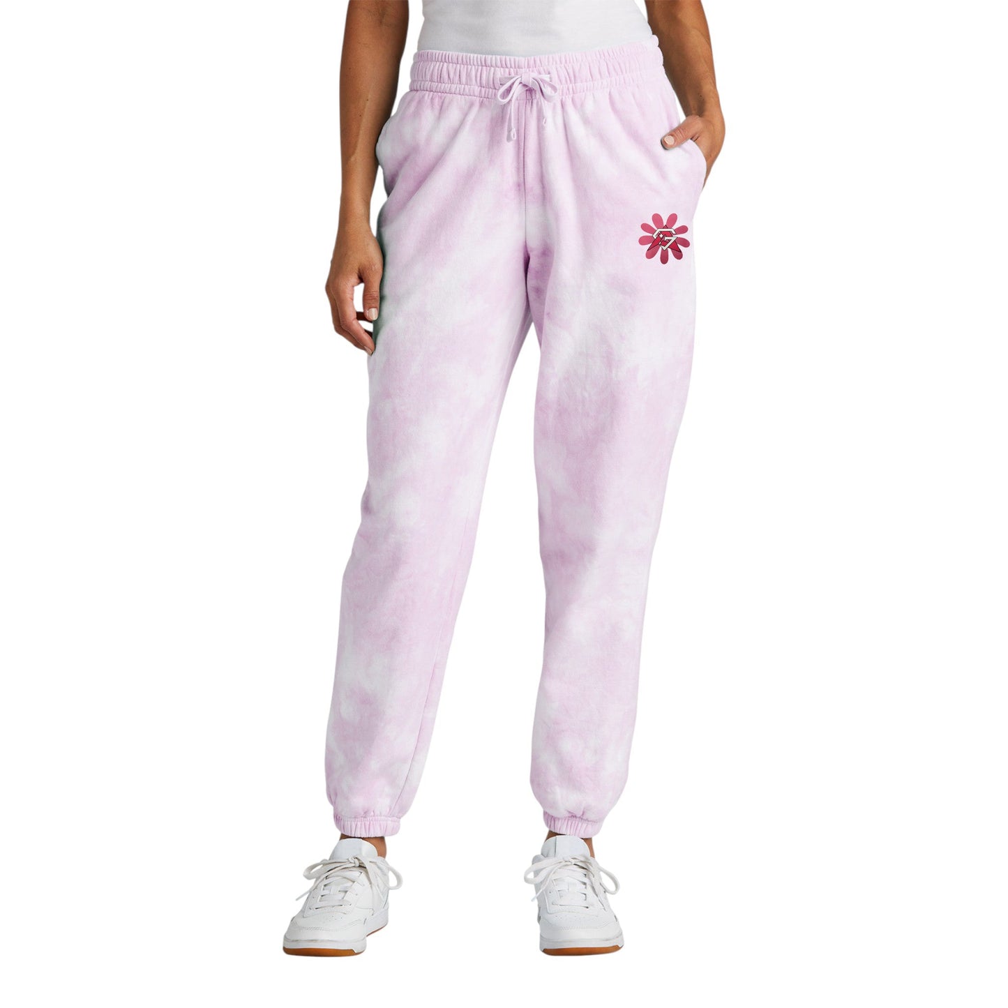 Women's Cloud Tie-Dye Premium Sweatpant - Flower Fusion