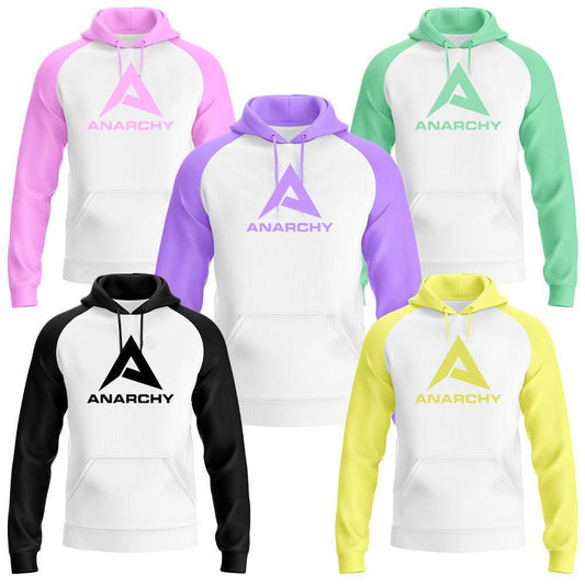Anarchy New A Logo - Defender Fleece Hoodie - Ladies (White) - Smash It Sports