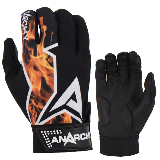 Anarchy Premium Batting Gloves- Flame