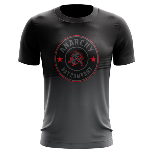 Anarchy Bat Company Short Sleeve Shirt - Emblem (Black/Red/Charcoal)