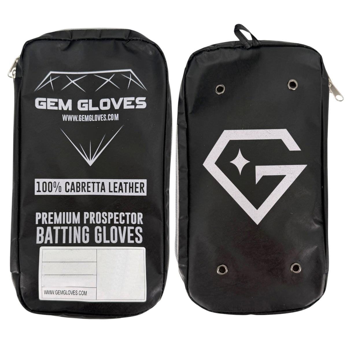 Gem Glove X Anarchy Prospector Short Cuff Batting Glove - Black/Vice