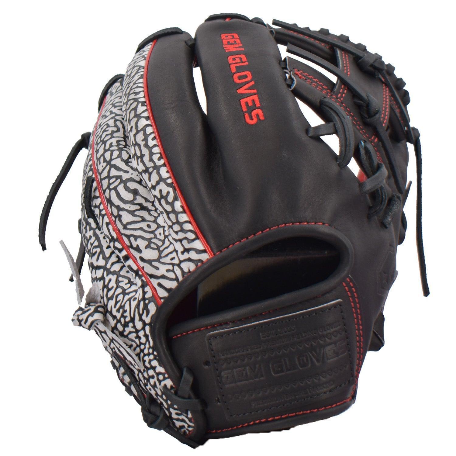 Gem Gloves 11.5" Baseball Fielding Glove - GEM024 Elephant – Product View | Smash It Sports | leather, kip, pro