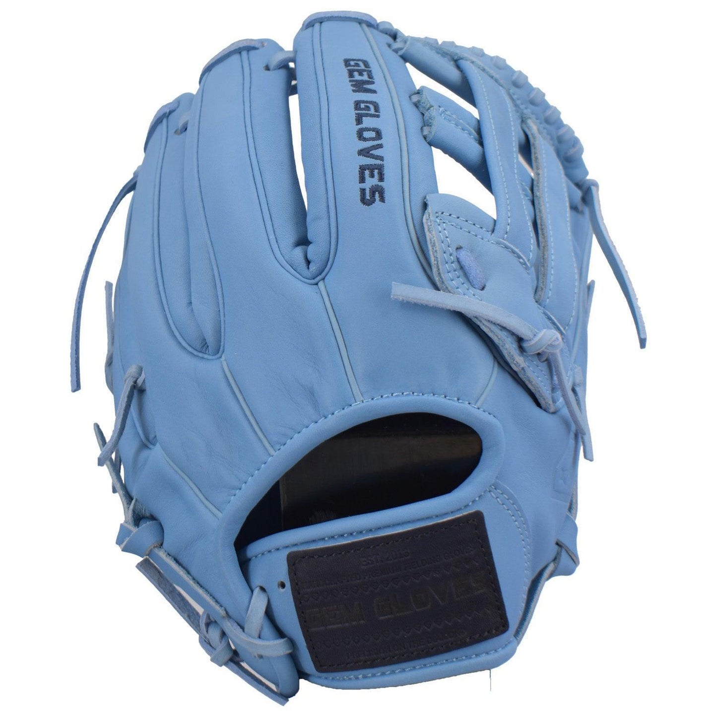 Gem Gloves 12.75" Baseball Fielding Glove - GEM030 Blue Abyss – Product View | Smash It Sports | leather, kip, pro