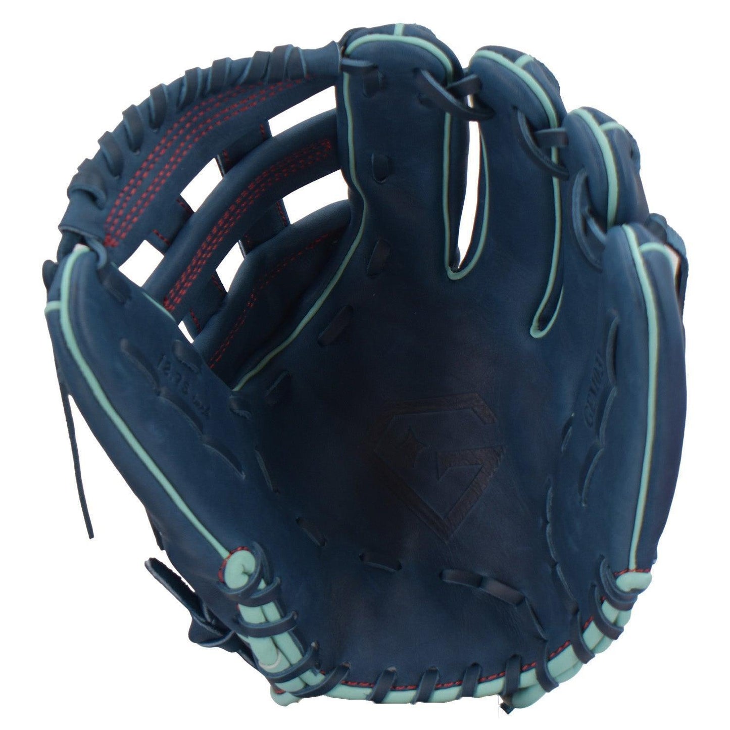 Gem Gloves 12.75" Baseball Fielding Glove - GEM031 Nautical – Product View | Smash It Sports | leather, kip, pro