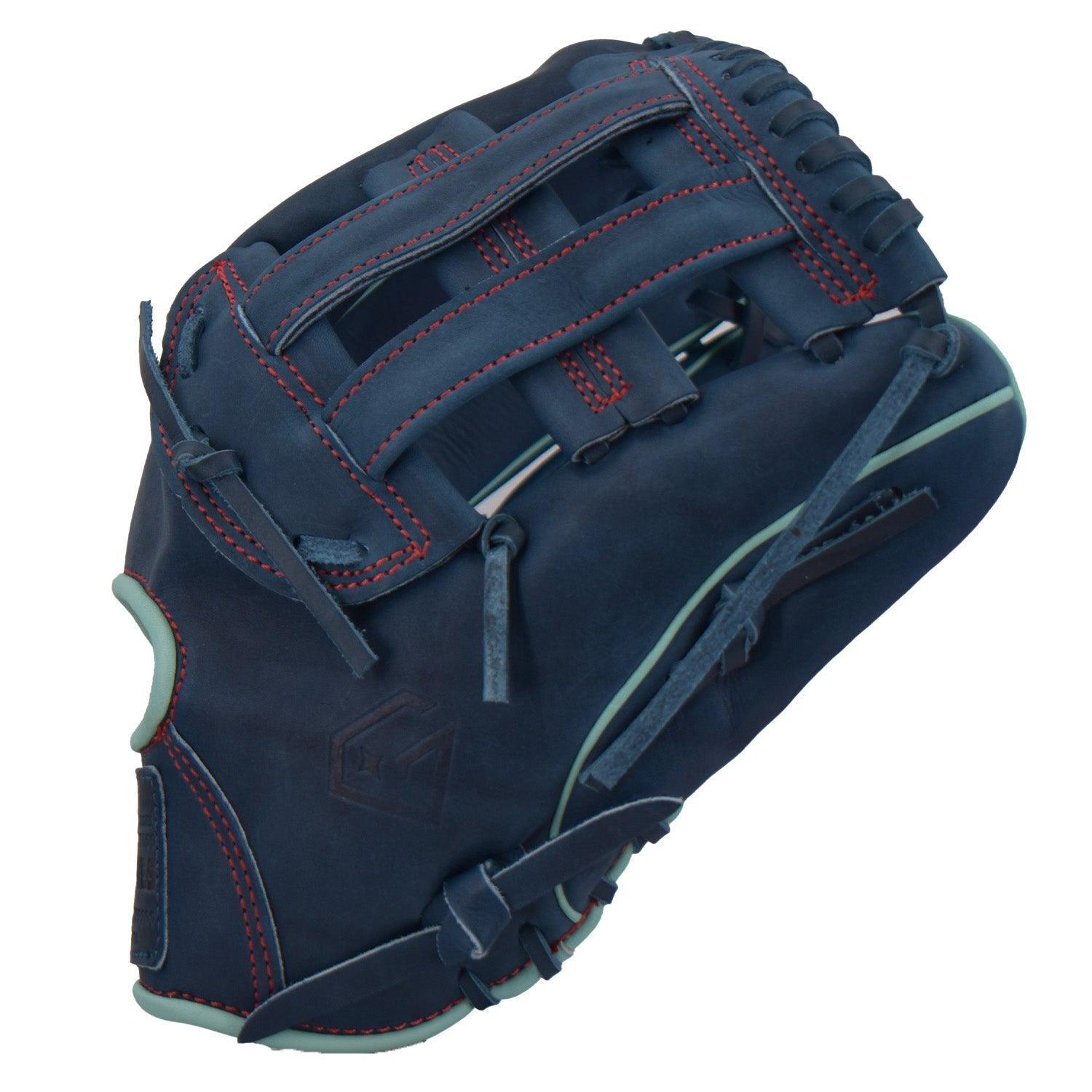 Gem Gloves 12.75" Baseball Fielding Glove - GEM031 Nautical – Product View | Smash It Sports | leather, kip, pro