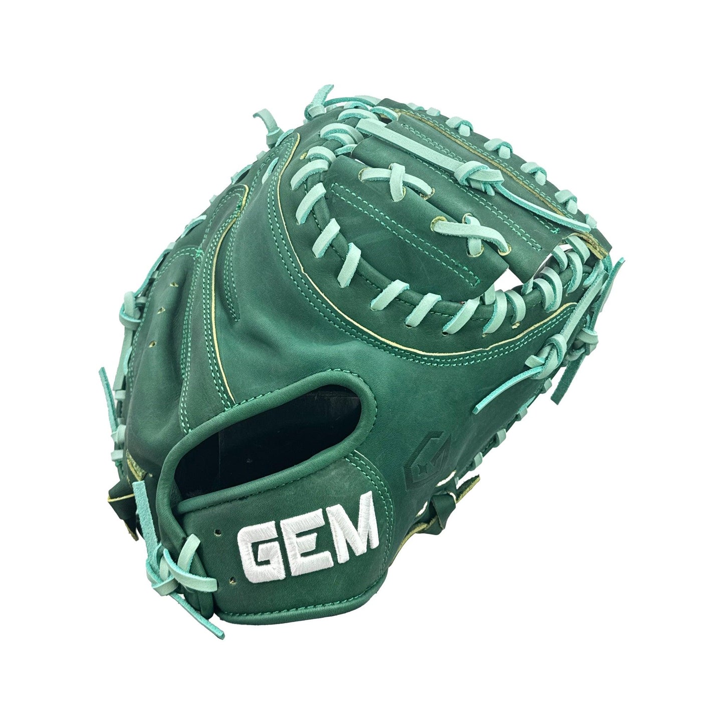 Gem Gloves 33" Baseball Catchers Mitt/Glove - GEM065 Emerald – Product View | Smash It Sports | leather, kip, pro