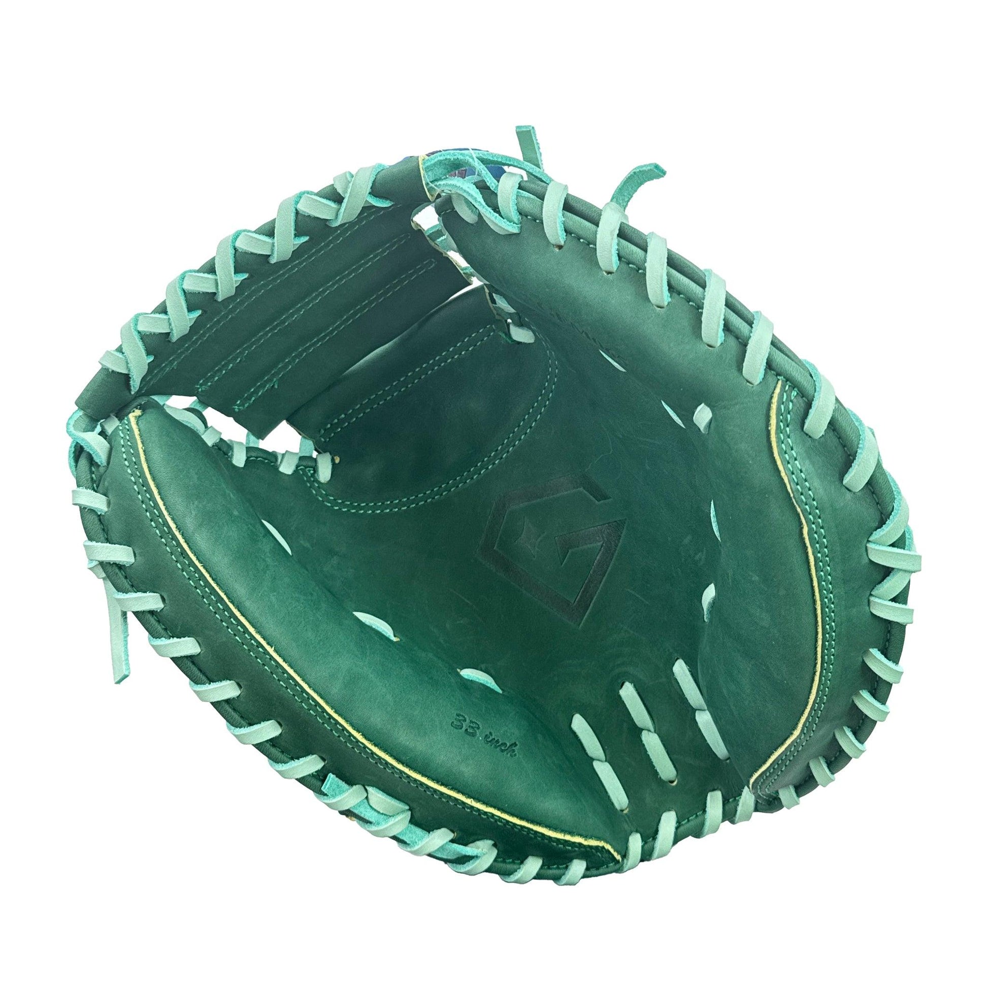 Gem Gloves 33" Baseball Catchers Mitt/Glove - GEM065 Emerald – Product View | Smash It Sports | leather, kip, pro