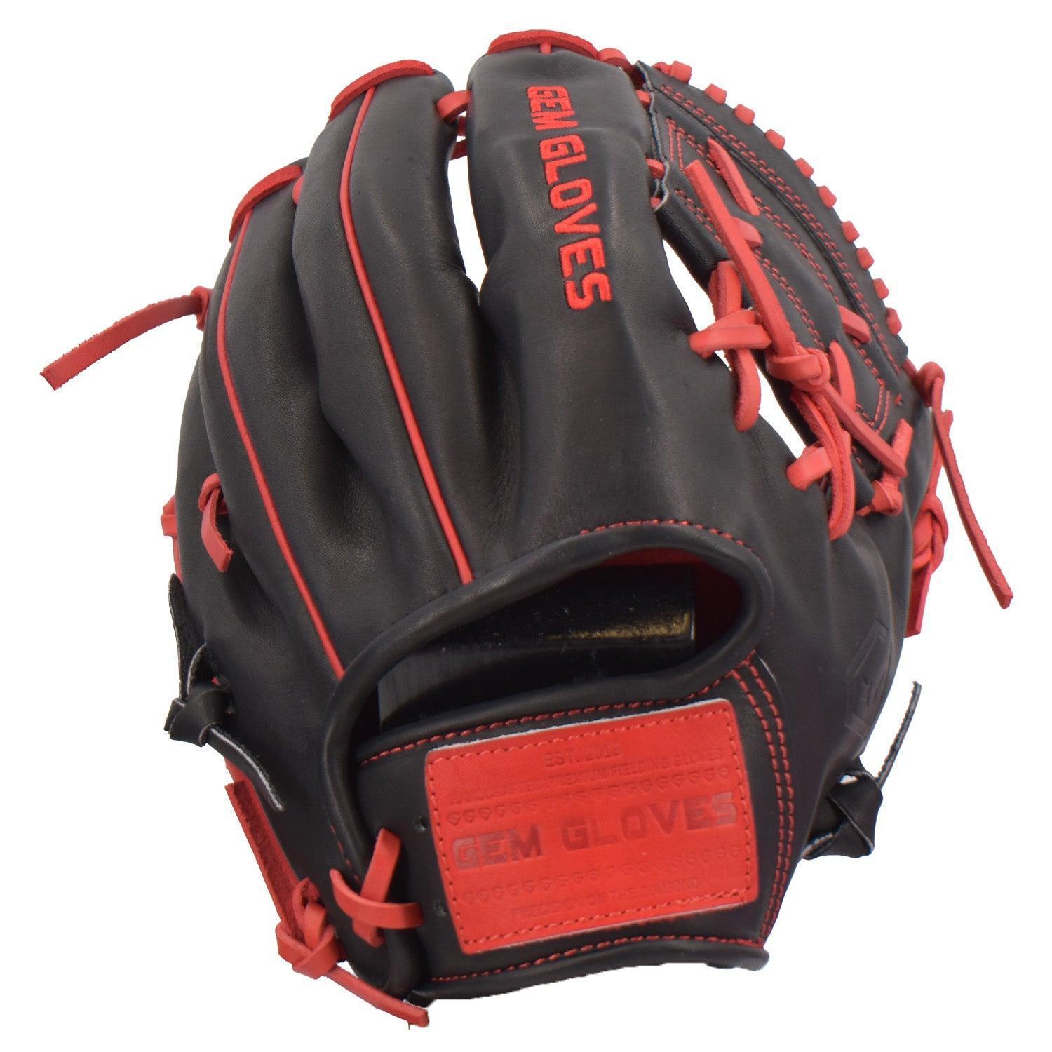 Gem Gloves Baseball Fielding Glove - GEM032 Blood Moon – Product View | Smash It Sports | leather, kip, pro