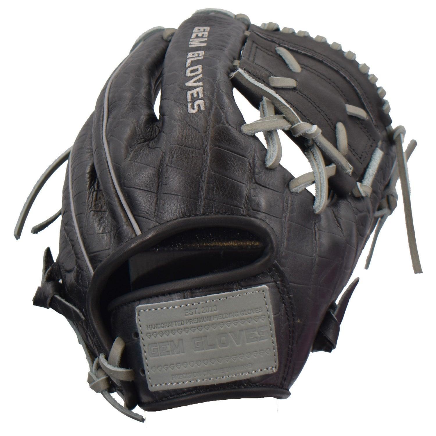 Gem Gloves Baseball Fielding Glove - GEM033 Gator – Product View | Smash It Sports | leather, kip, pro