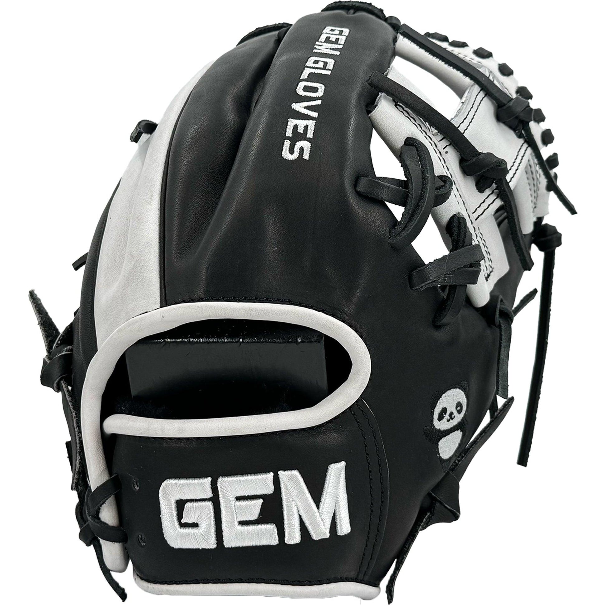 Gem Gloves Baseball Fielding Glove - GEM044 Panda – Product View | Smash It Sports | leather, kip, pro