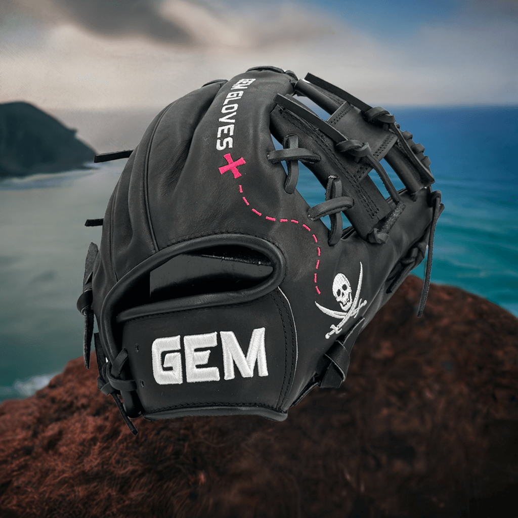 Gem Gloves Baseball Fielding Glove - GEM045 Pirates Treasure – Specs Overview | Smash It Sports | leather, kip, pro