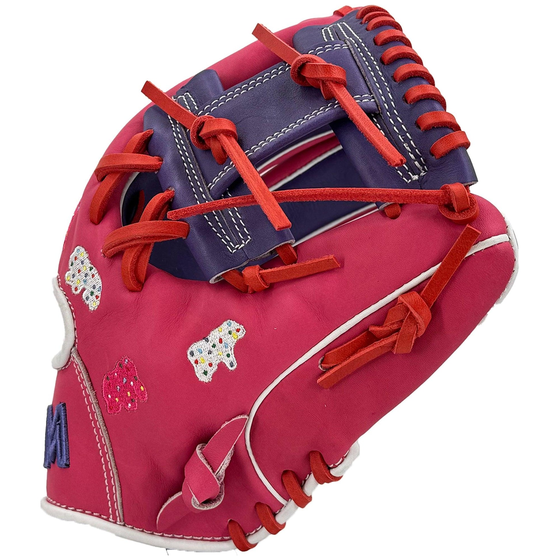 Gem Gloves Baseball Fielding Glove - GEM053 Frosted Animals – Product View | Smash It Sports | leather, kip, pro