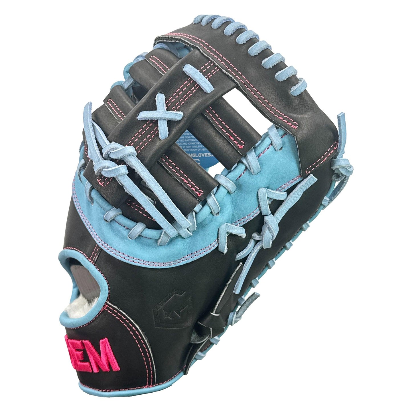 Gem Gloves Baseball First Base Mitt/Glove - GEM054 – Product View | Smash It Sports | leather, kip, pro