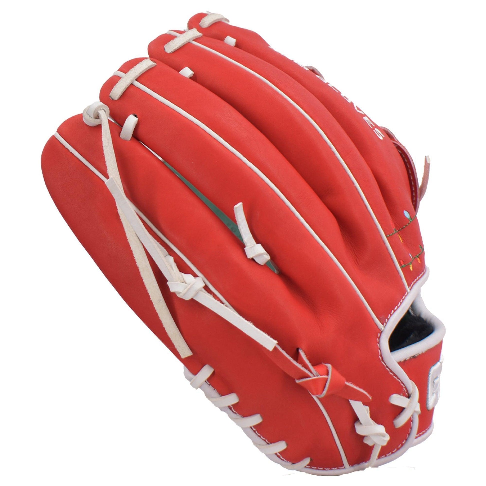 Gem Gloves Softball Fielding Glove - GEM038 Holly Jolly – Product View | Smash It Sports | leather, kip, pro