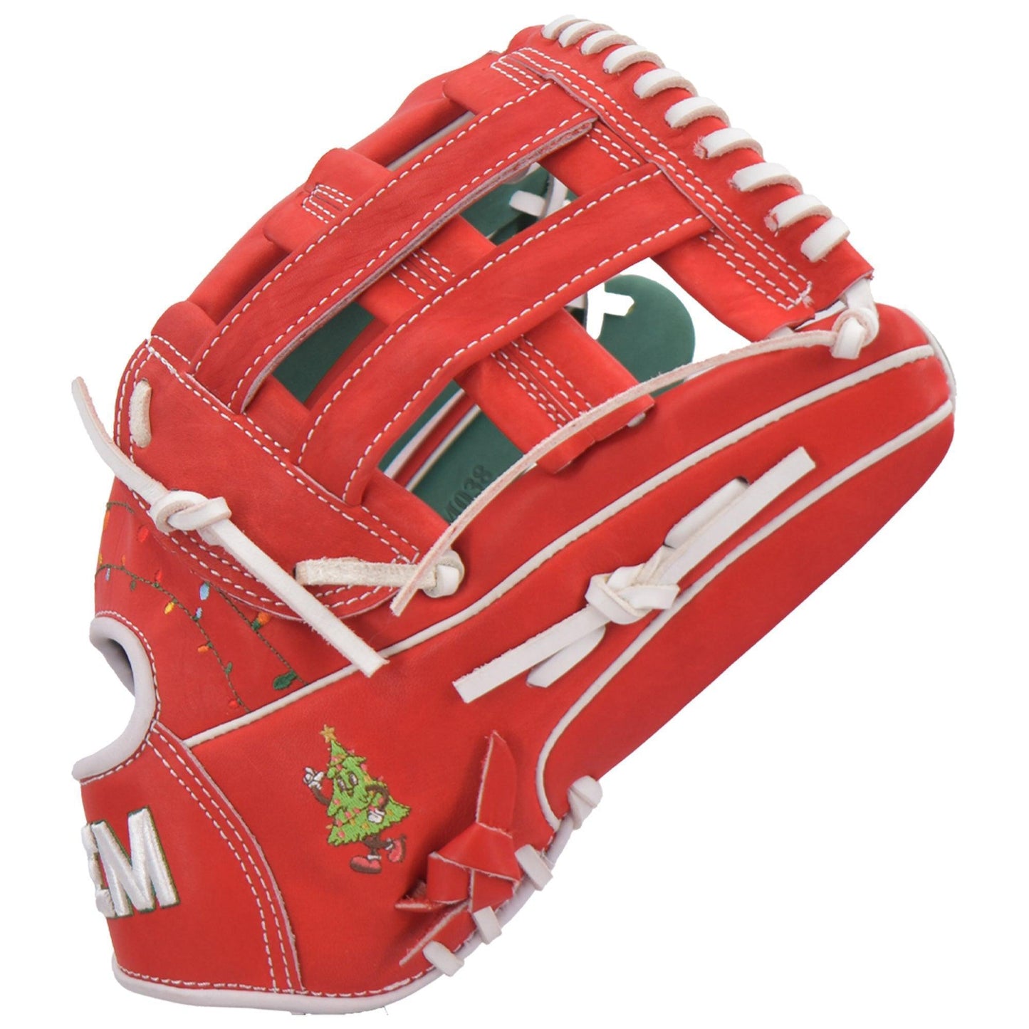 Gem Gloves Softball Fielding Glove - GEM038 Holly Jolly – Product View | Smash It Sports | leather, kip, pro