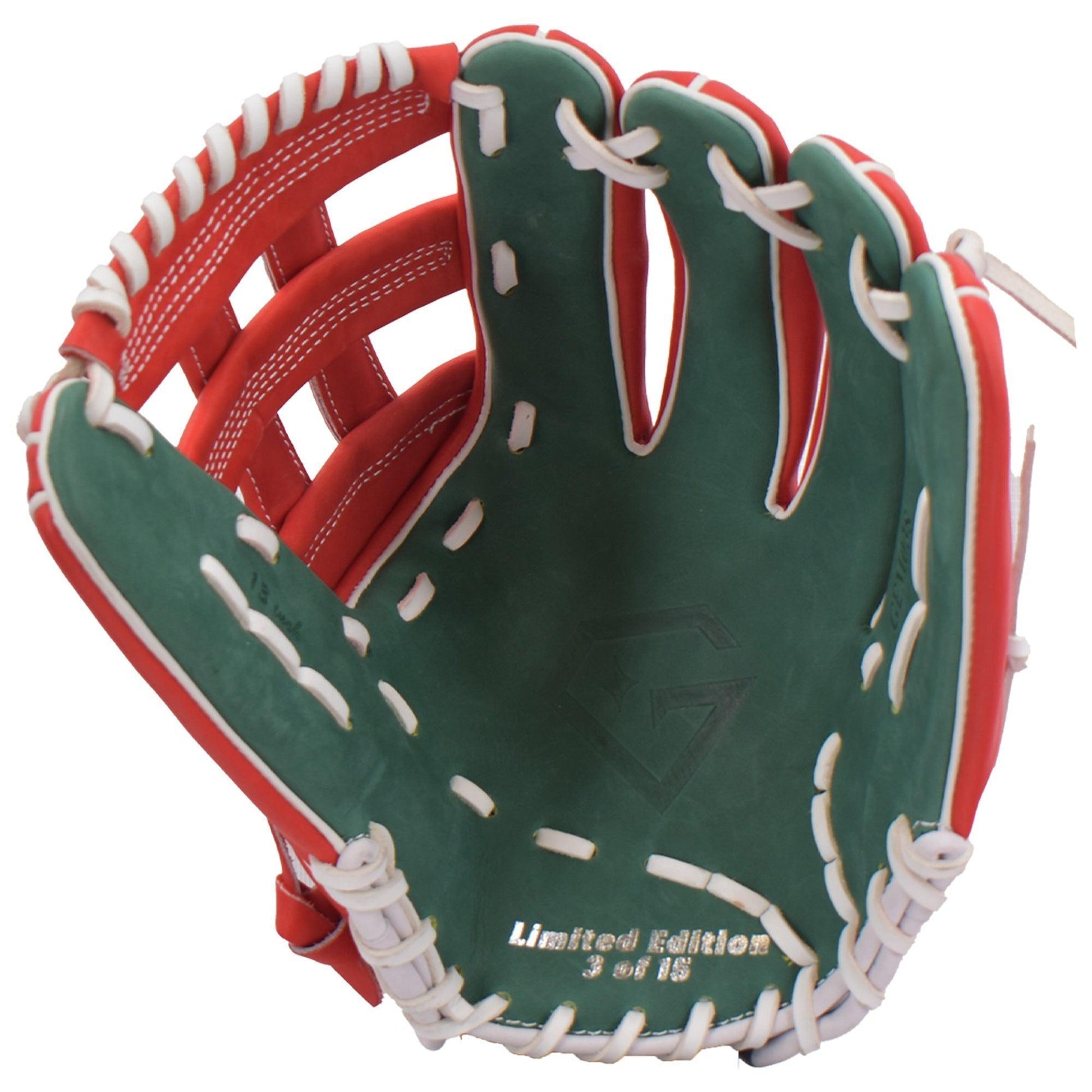 Gem Gloves Softball Fielding Glove - GEM038 Holly Jolly – Product View | Smash It Sports | leather, kip, pro