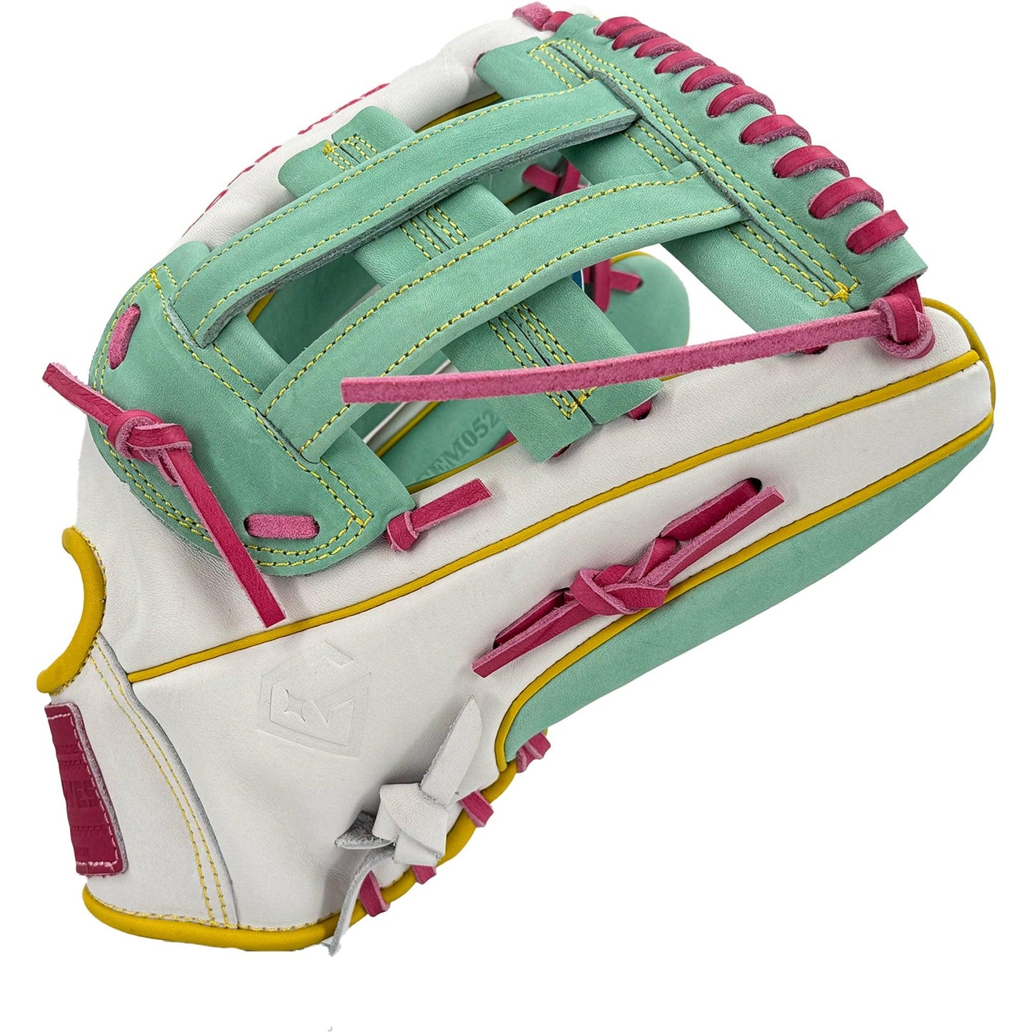 Gem Gloves Softball Fielding Glove - GEM052 West Coast Drip – Product View | Smash It Sports | leather, kip, pro