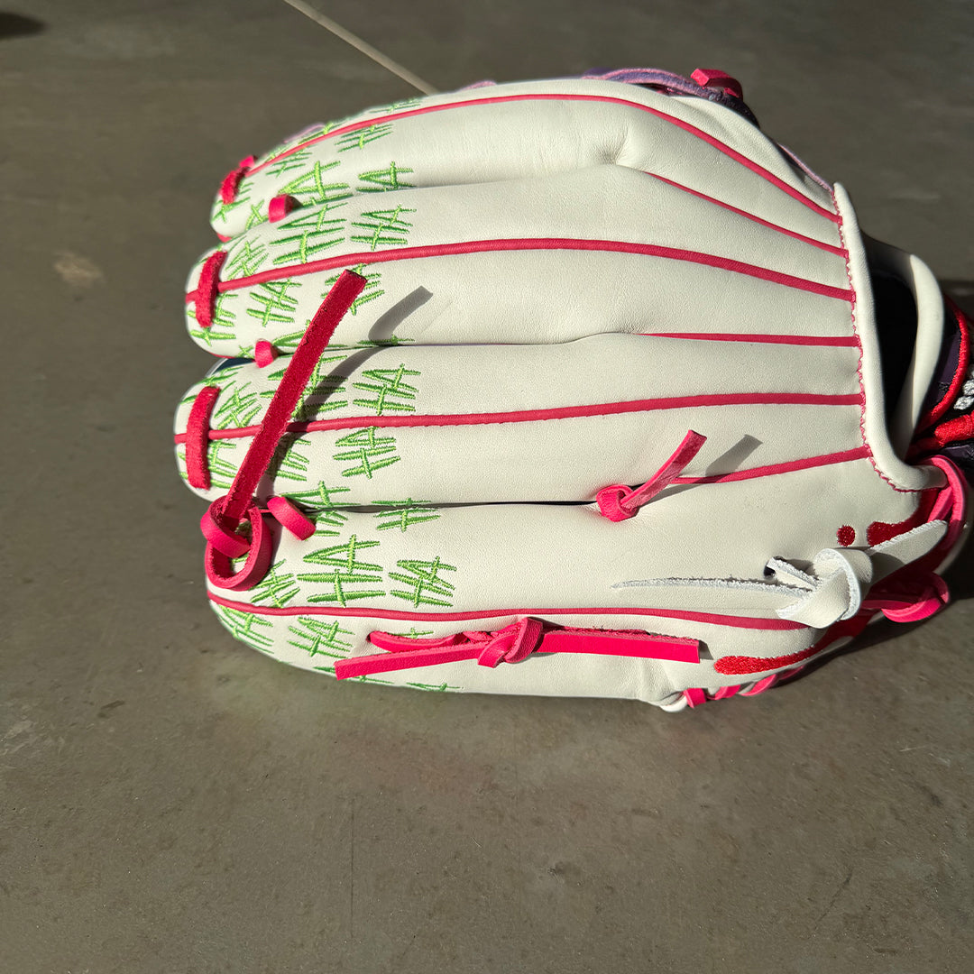 Gem Gloves Softball Fielding Glove - GEM087 Joker 2.0 White – Product View | Smash It Sports | leather, kip, pro