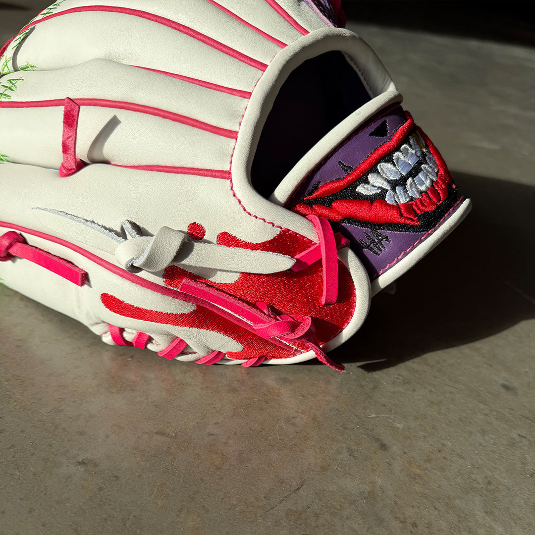 Gem Gloves Softball Fielding Glove - GEM087 Joker 2.0 White – Product View | Smash It Sports | leather, kip, pro
