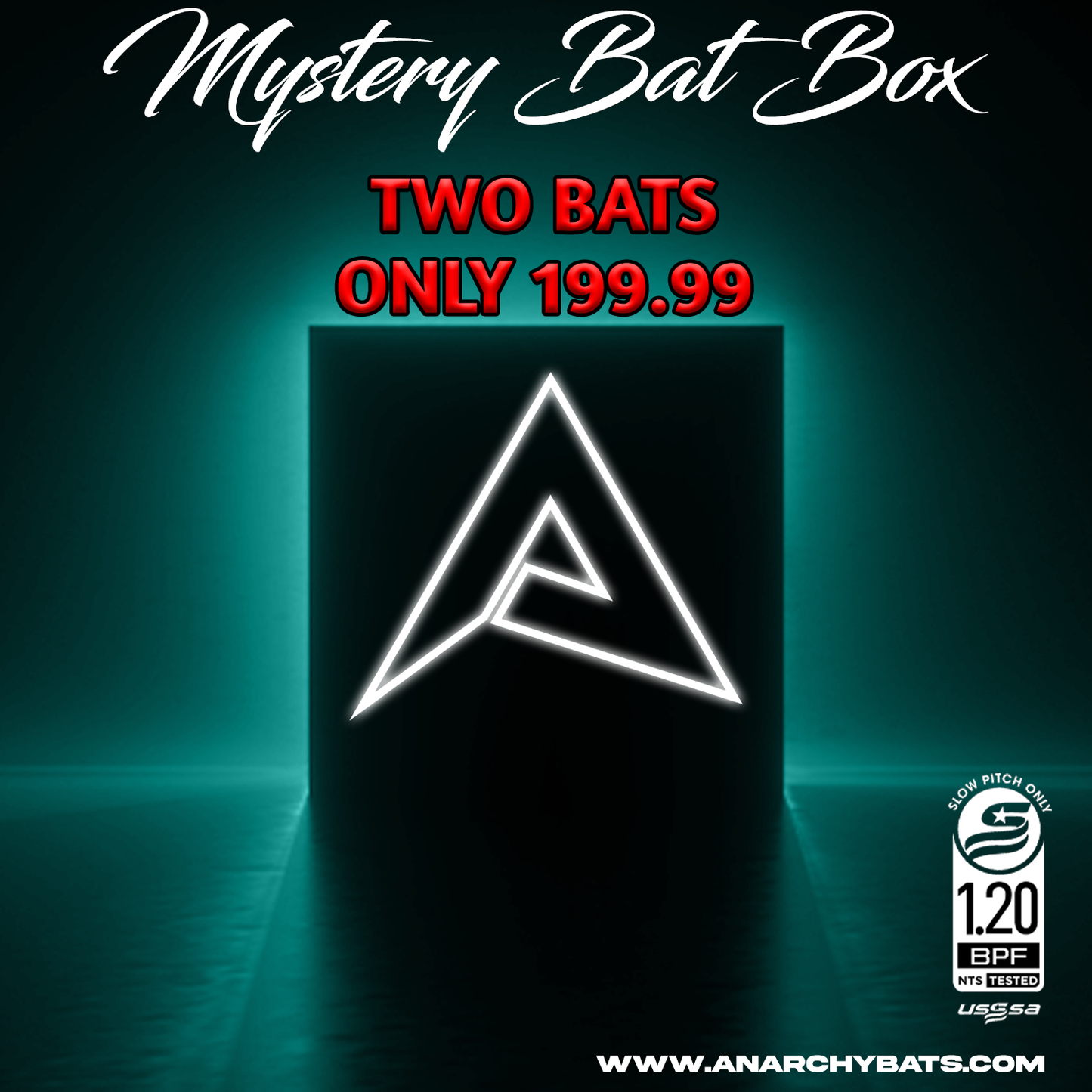 Anarchy Bat Company 2 Bat Black Friday Mystery Slowpitch Bundle - USSSA (240 STAMP)