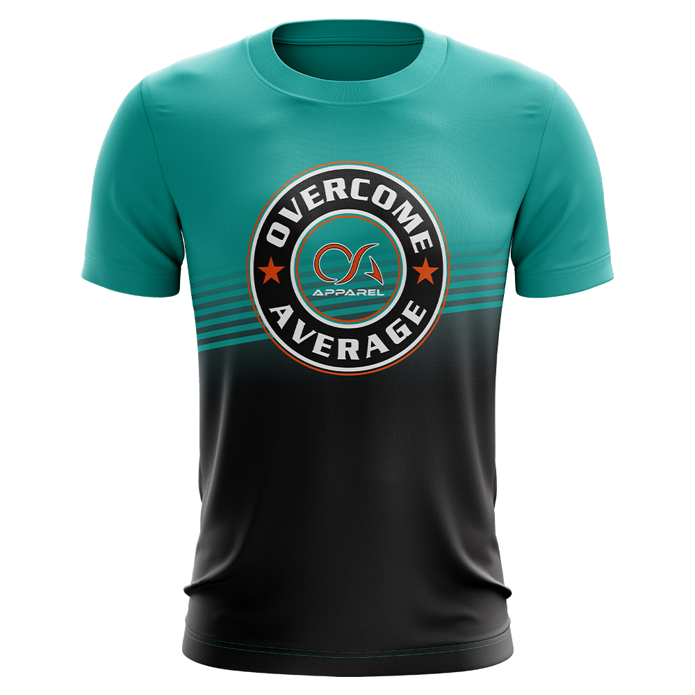 Overcome Average Short Sleeve Shirt - Emblem (Teal/Black/Orange)