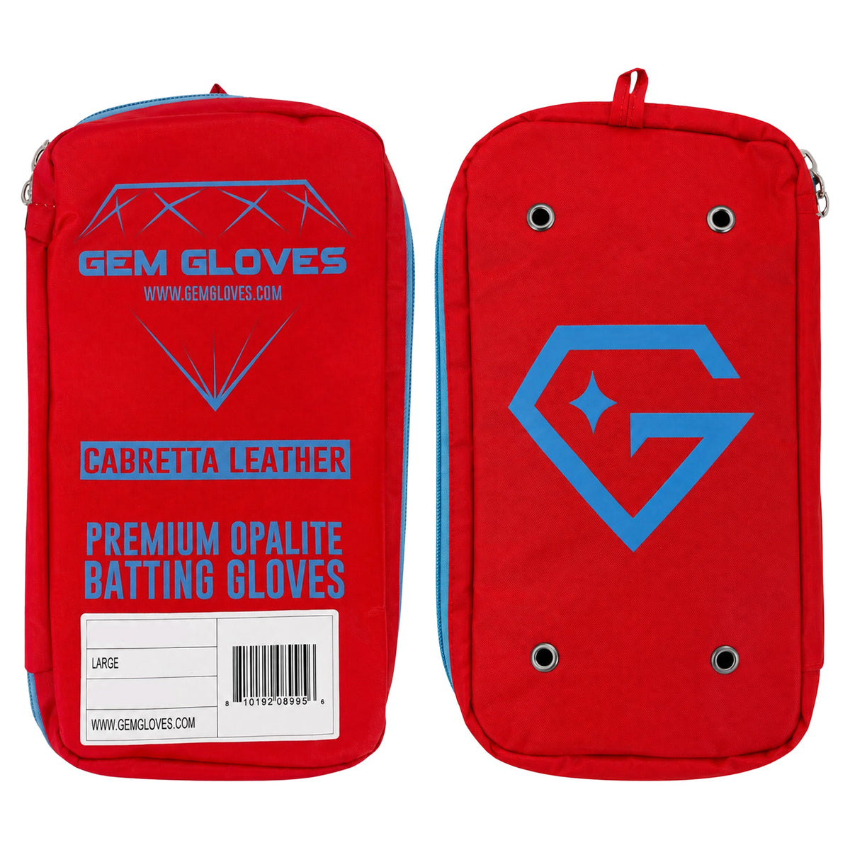 Gem Glove x Anarchy Opalite Batting Glove - Red/White