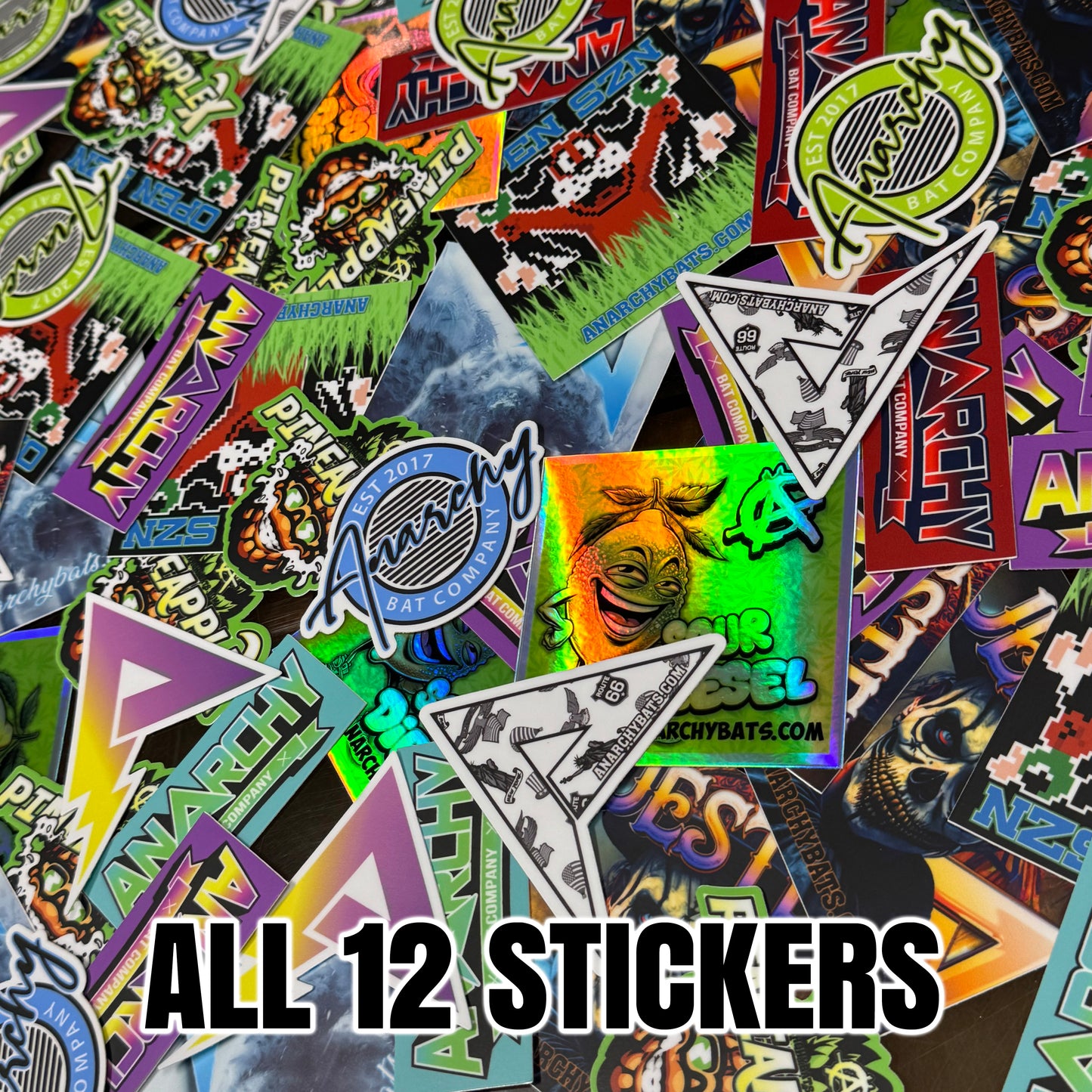 Anarchy Bat Company Sticker Bundle (All 12 Stickers)