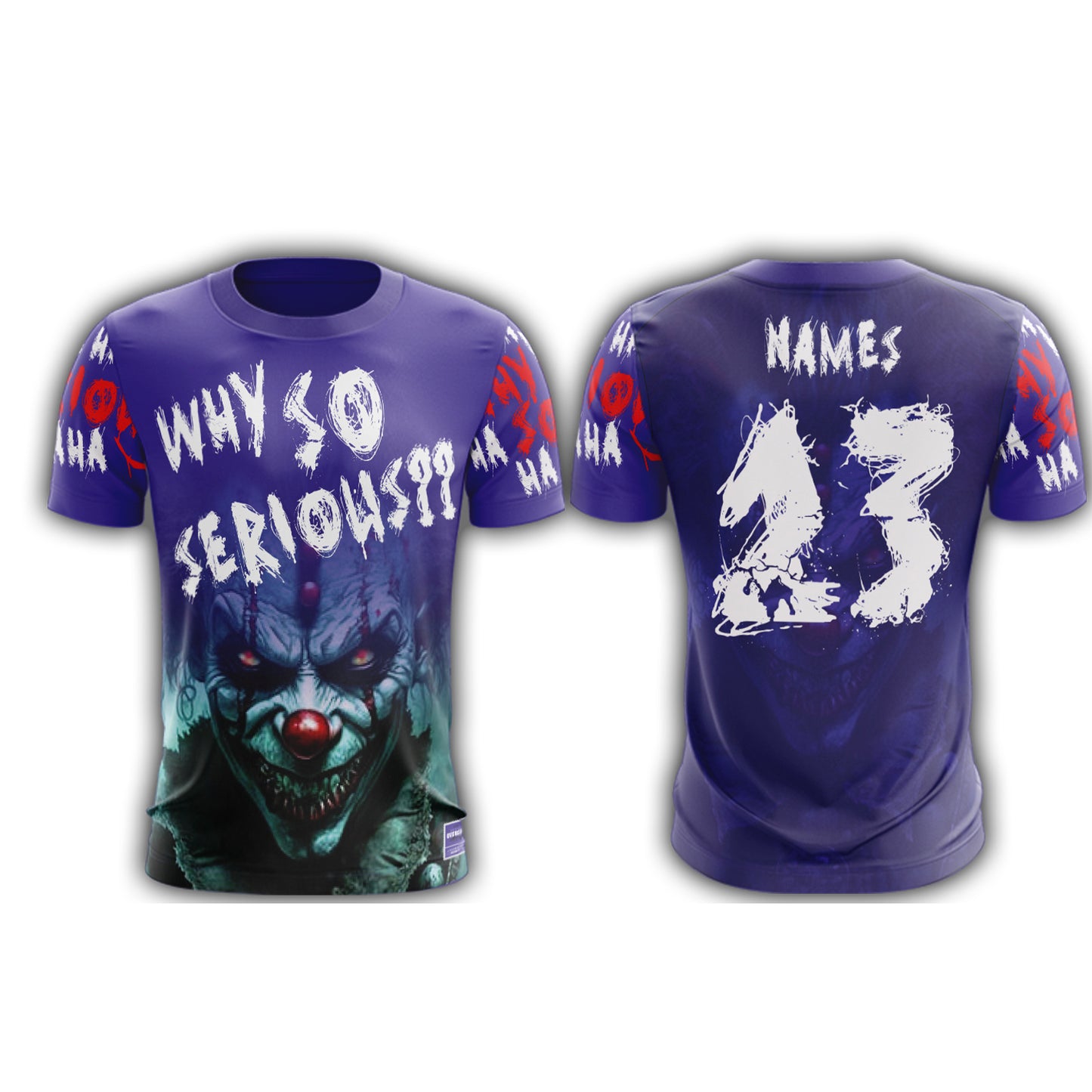 Why So Serious - Purple - Short Sleeve Shirt (Customized Buy-In)