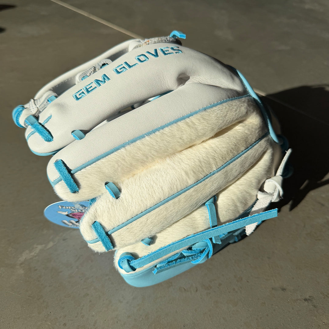 Gem Gloves Softball Fielding Glove - GEM083 Yeti – Product View | Smash It Sports | leather, kip, pro