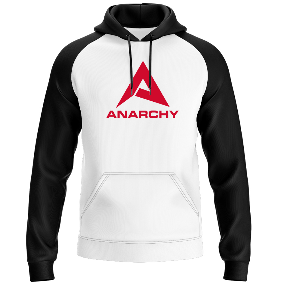 Anarchy Men's Custom Defender Fleece Hoodie - White Base